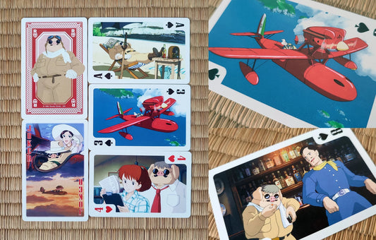 Original Ghibli 54 Playing Cards/Deck • Totoro, Laputa, Spirited Away, Mononoke, Kikis Delivery, Ponyo, Howl, Whisper • Anime Game Gift