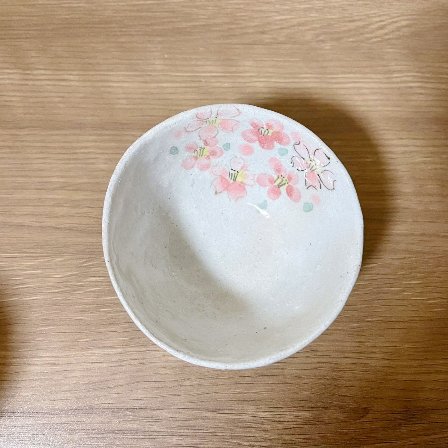 Handmade Japanese Sakura Bowl | Hand Drawn Petals Cherry Blossoms Soup Bowls | Salad Bowls Set | Rice Bowls | Wabi Sabi Style Matcha Bowl