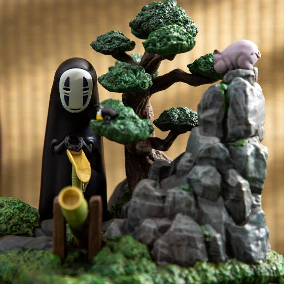 Original Ghibli Studio My Neighbor Totoro Spirited Away Water Garden • No Face Bonsai Diorama