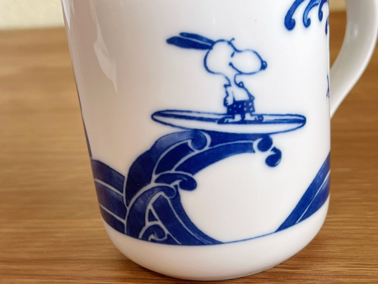 Handmade Snoopy Japan Indigo Mug Cups | Rare Collectable Peanuts Japan Snoopy & Charlie Brown Traditional Japanese Mino Ware Coffee Mugs