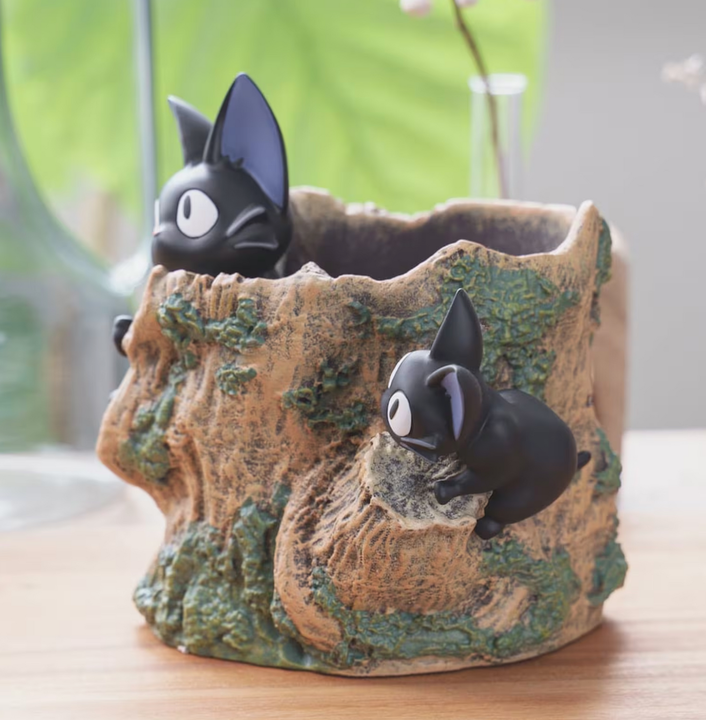 Original Ghibli Jiji Planter Cover/Holder • Kikis Delivery Service Pot/Vase/Figure/Home Decor/Interior Diorama • Anime Studio Ghibli Gift