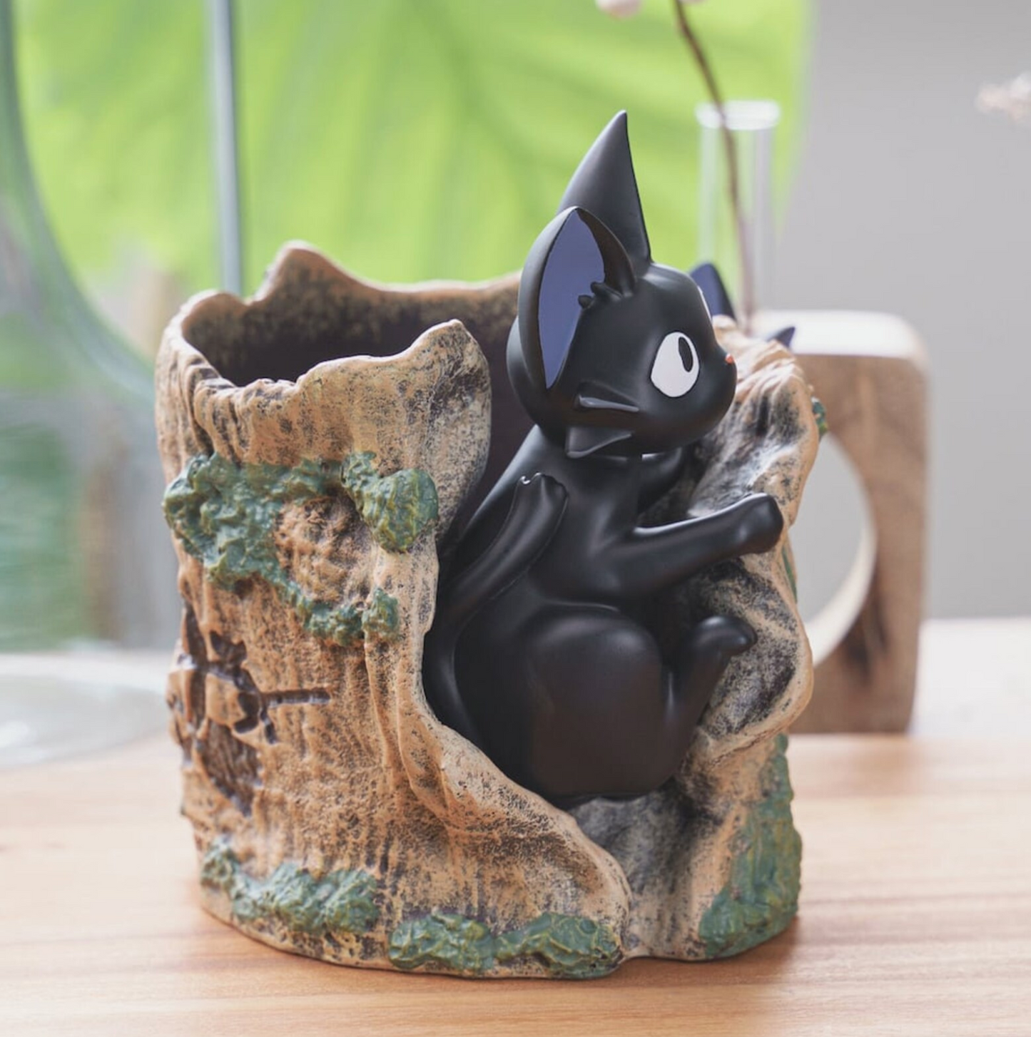 Original Ghibli Jiji Planter Cover/Holder • Kikis Delivery Service Pot/Vase/Figure/Home Decor/Interior Diorama • Anime Studio Ghibli Gift