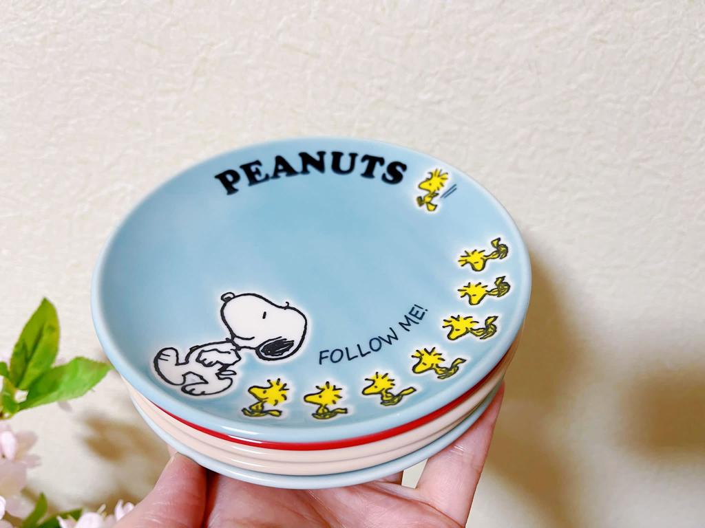 Set of 5, Snoopy Japan Macaron Color Appetizer Plates Peanuts Charlie Brown | Snoopy Best Friend Rare Collectable Tapas Tableware Giftbox