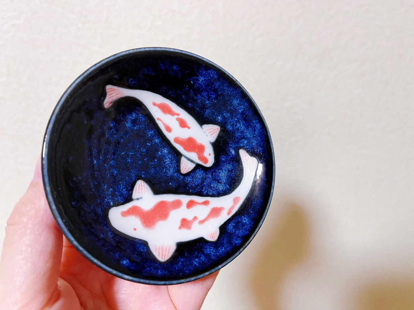 Set of 5, Koi Fish Plate Japanese Mino Ware Made in Japan Tableware Set handmade Salad Bowl/ Pickle Olive Dish/Ice Cream Bowl