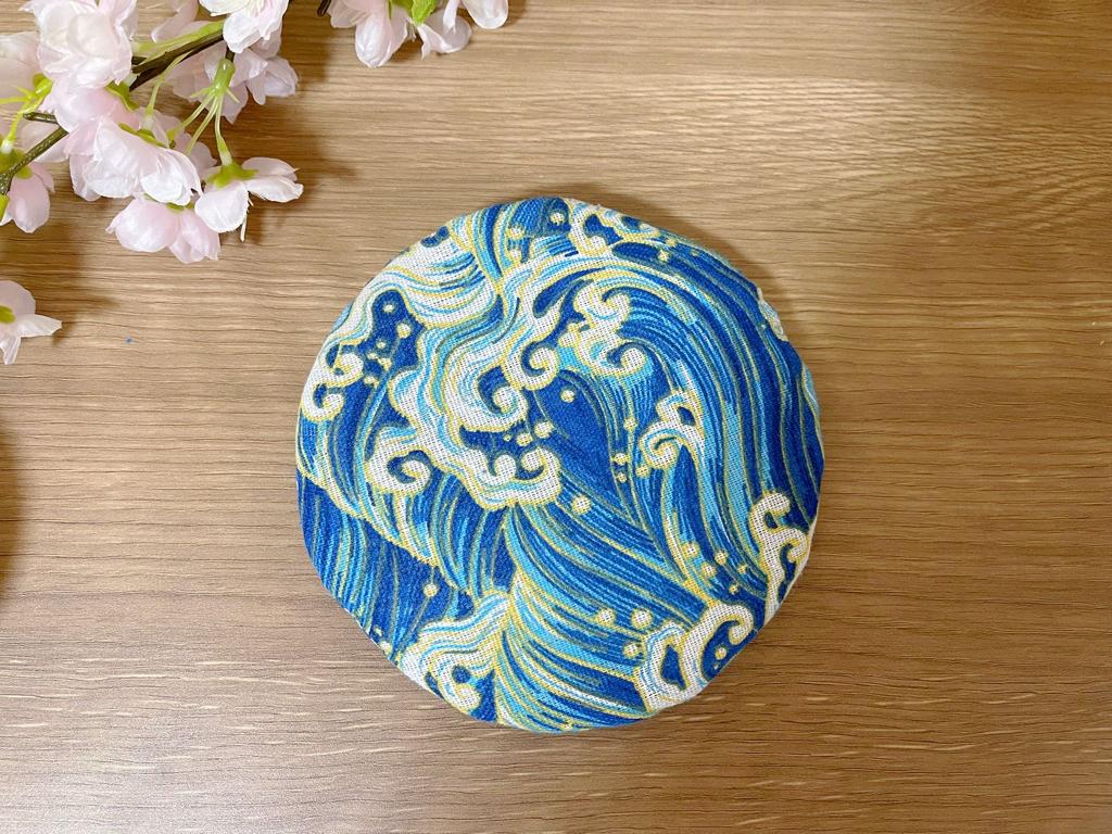 Set of 5, Japanese Handmade Great Wave Cup Coaster| Waves Coaster |Ocean Wave Tea Cup Coasters | Coffee Mug Mat Gift Set | Plate Coaster