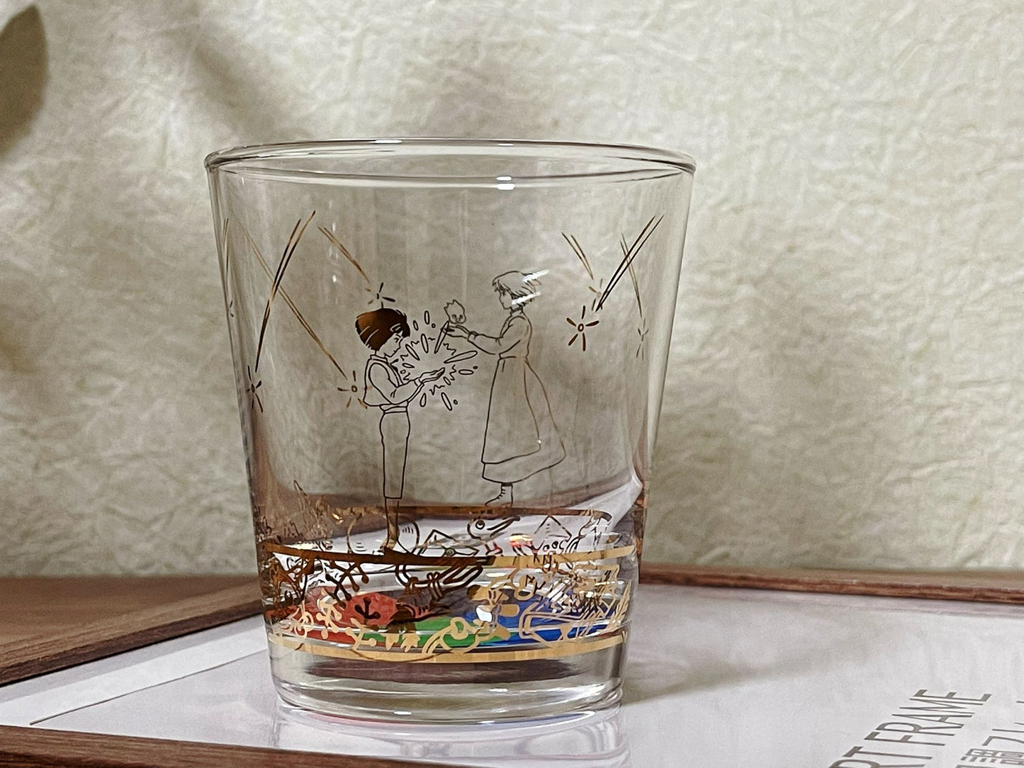 Original Ghibli Howl Glass/Cup • Howls Moving Castle Japanese Tableware/Glassware • Howl, Sophie, Calcifer • Anime Studio Ghibli Gift