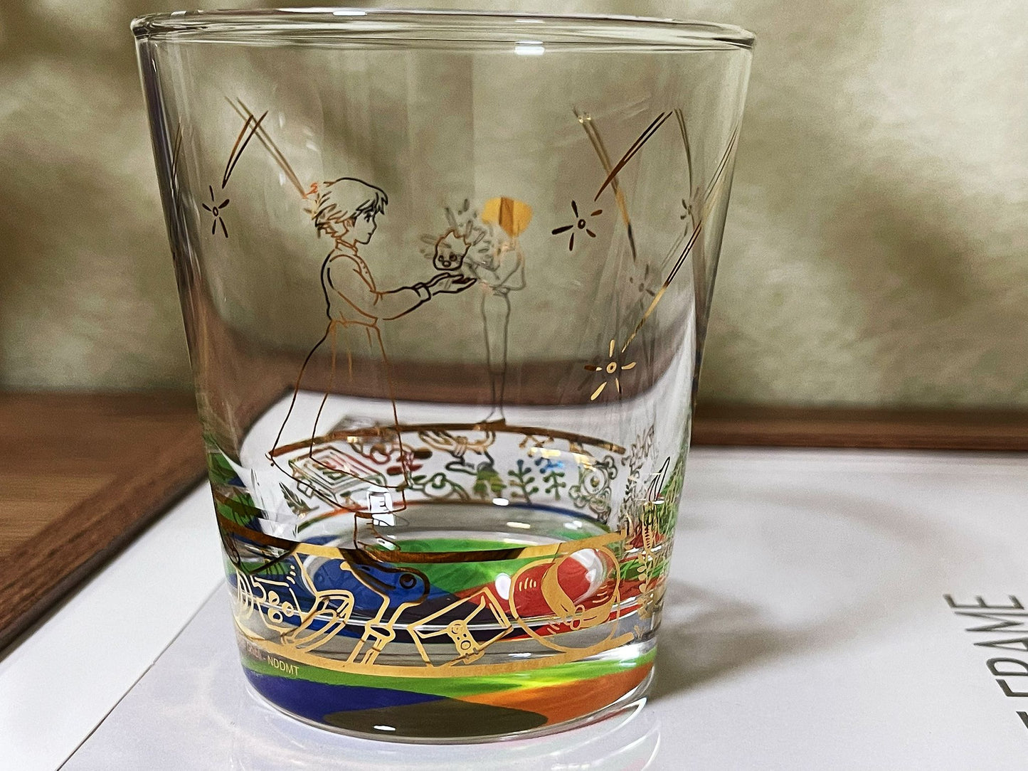 Original Ghibli Howl Glass/Cup • Howls Moving Castle Japanese Tableware/Glassware • Howl, Sophie, Calcifer • Anime Studio Ghibli Gift