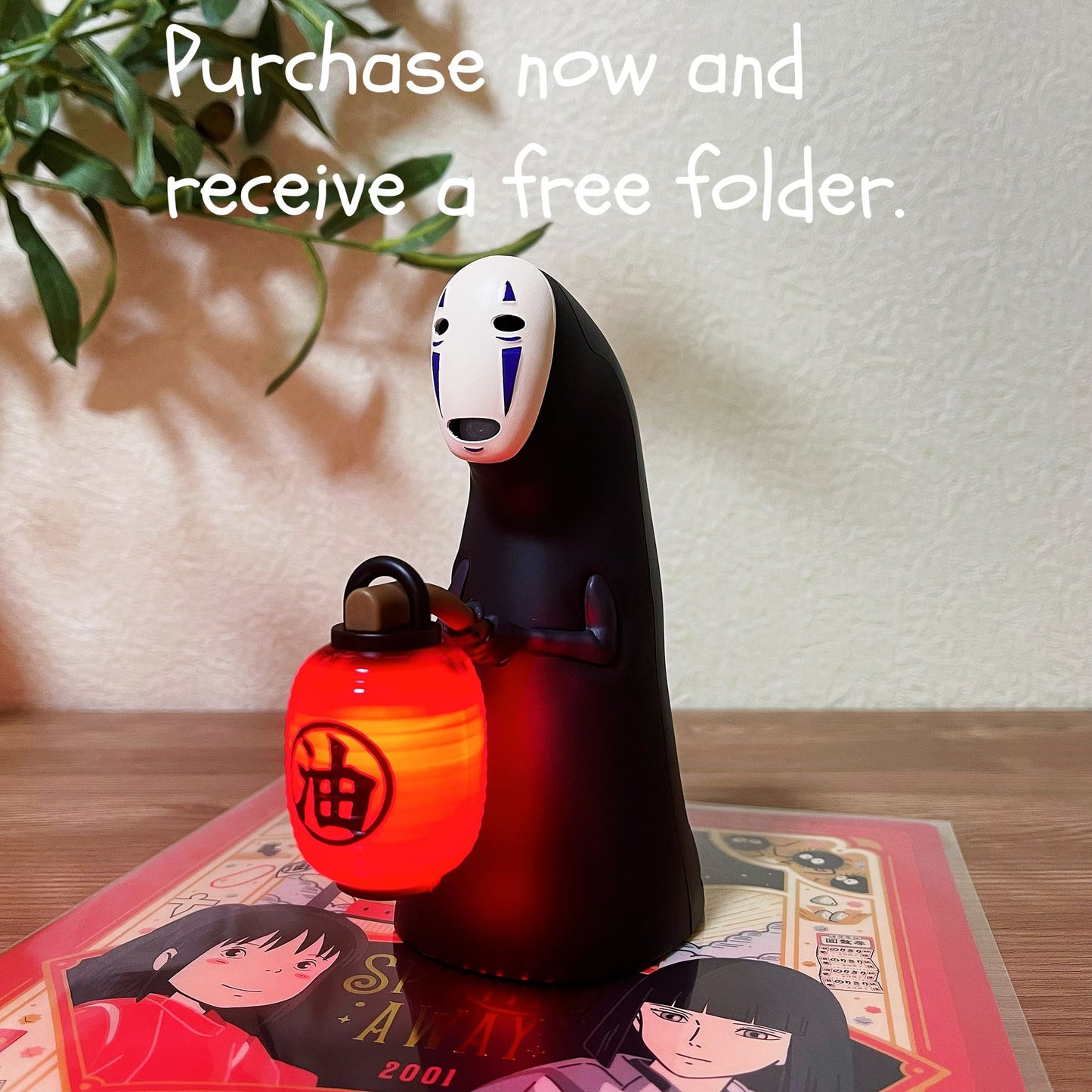 Original Ghibli Figurine/Lantern • Spirited Away Figure/Statuette/Replica/Home Decor/Diorama • Kaonashi No Face Light • Studio Ghibli Gift