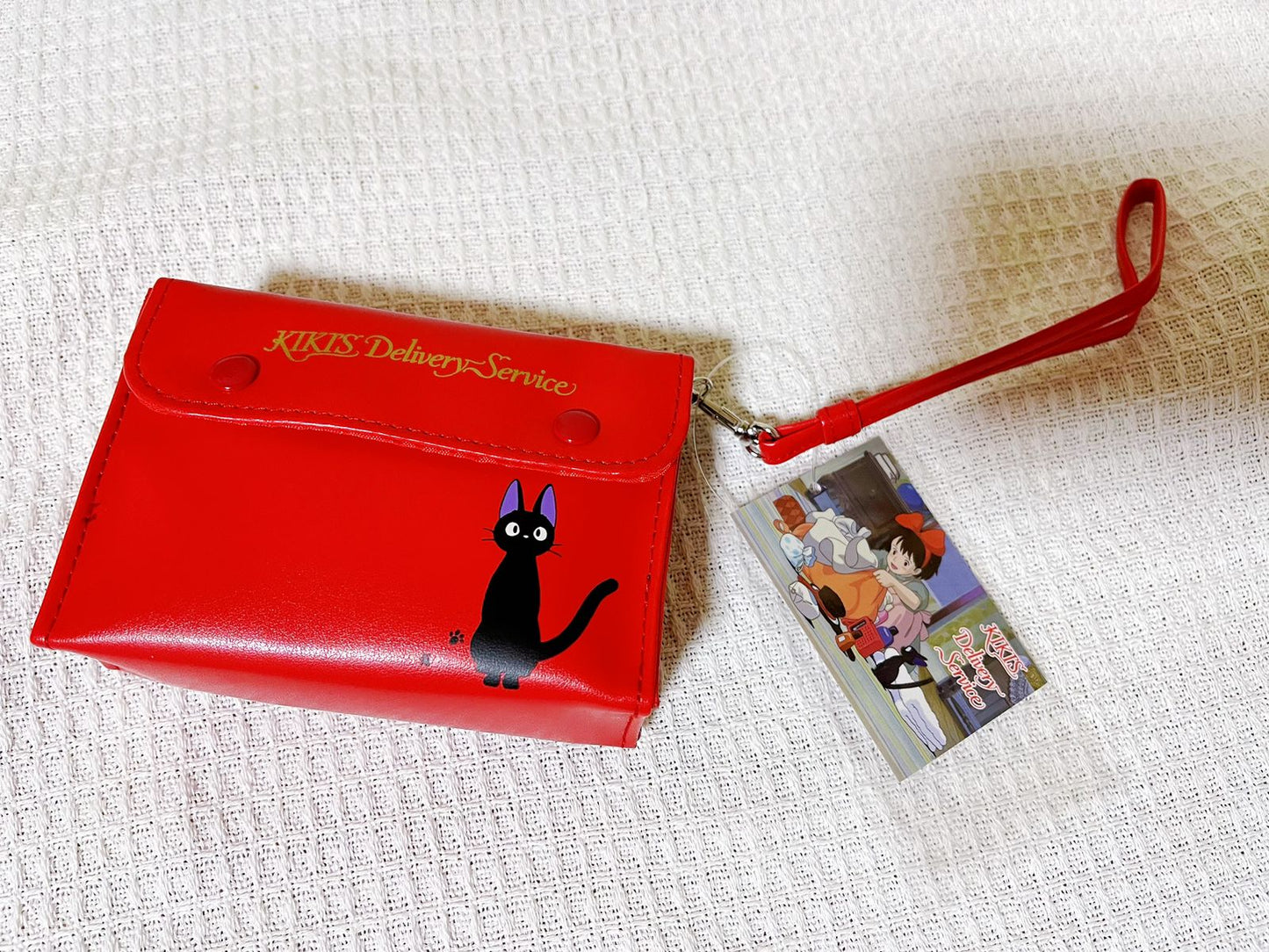 Original Ghibli Pouch/Clutch • Kikis Delivery Service Case/Cosmetic Bag/Wallet/Makeup Bag • Kiki's Radio Jiji Gigi Anime Ghibli Studio Gift