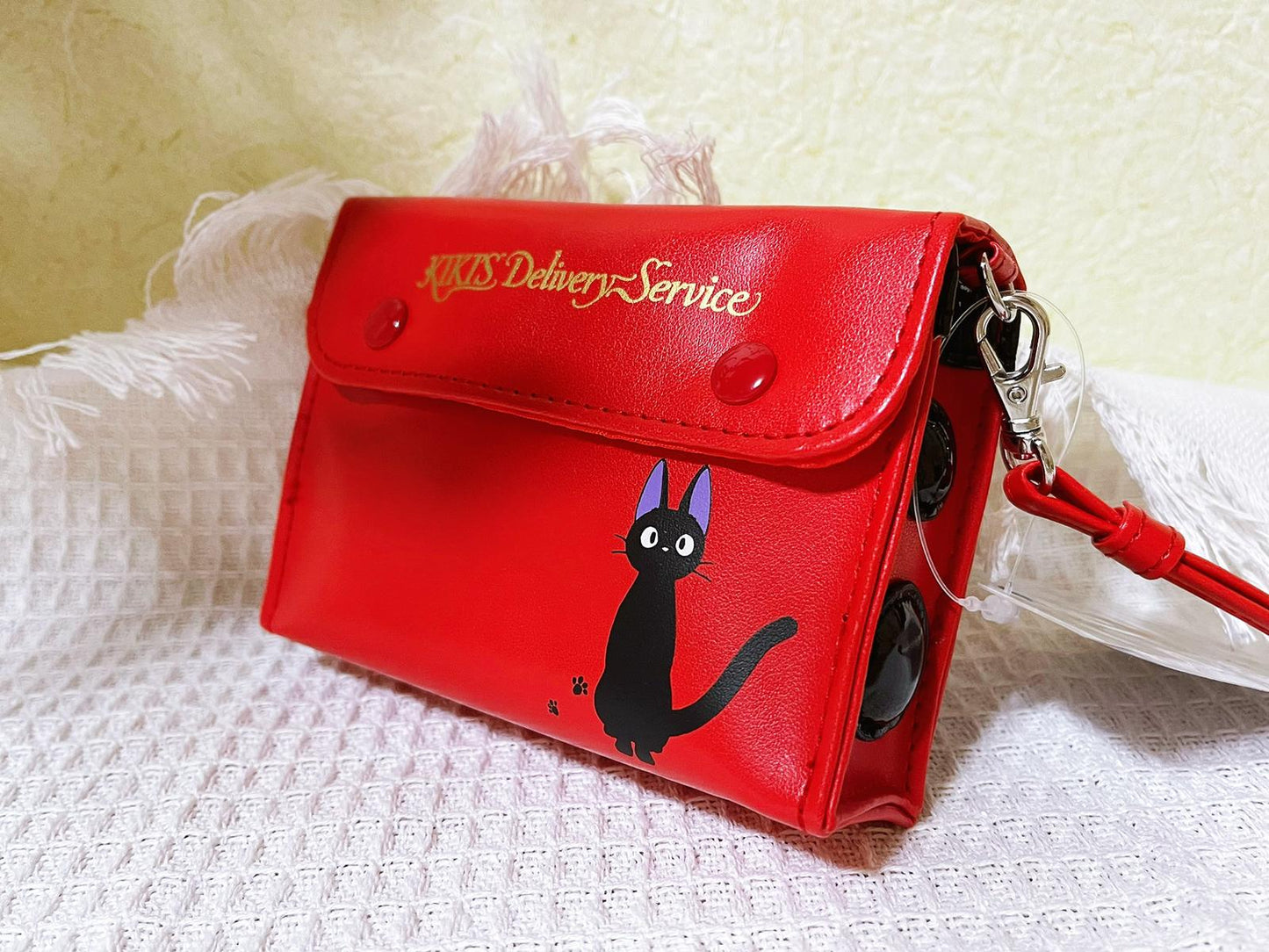 Original Ghibli Pouch/Clutch • Kikis Delivery Service Case/Cosmetic Bag/Wallet/Makeup Bag • Kiki's Radio Jiji Gigi Anime Ghibli Studio Gift