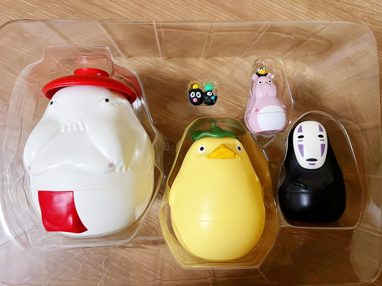 Original Ghibli Spirited Away Figure Set/Matryoshka • Small Figurine/Mini Statue/Replica/Home Decor/Interior Diorama • Kaonashi No Face Gift