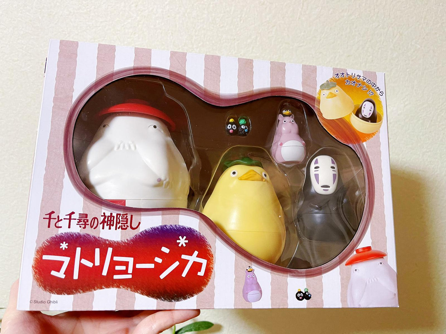 Original Ghibli Spirited Away Figure Set/Matryoshka • Small Figurine/Mini Statue/Replica/Home Decor/Interior Diorama • Kaonashi No Face Gift