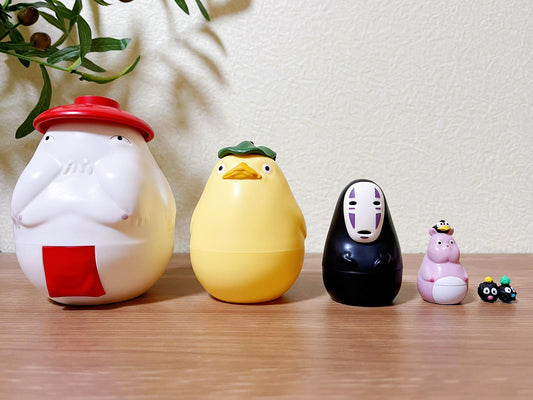 Original Ghibli Spirited Away Figure Set/Matryoshka • Small Figurine/Mini Statue/Replica/Home Decor/Interior Diorama • Kaonashi No Face Gift