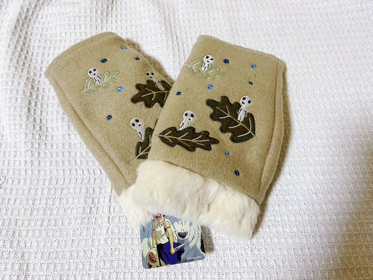 Original Ghibli Totoro Mittens • My Neighbor Totoro Gloves/Muff/Winter Clothes with Kurosuke • Anime Ghibli Studio Gift