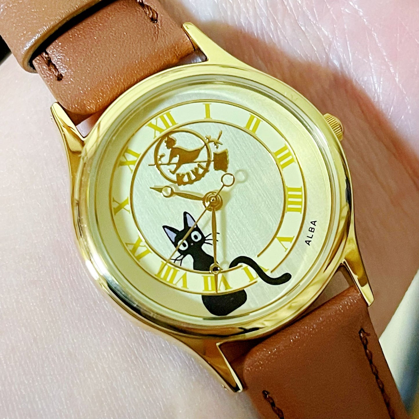 Original Ghibli Jiji Wrist Watch • Kikis Delivery Service Watch/Clock • Japanese Anime Watches for Girl/Women • Studio Ghibli Gift