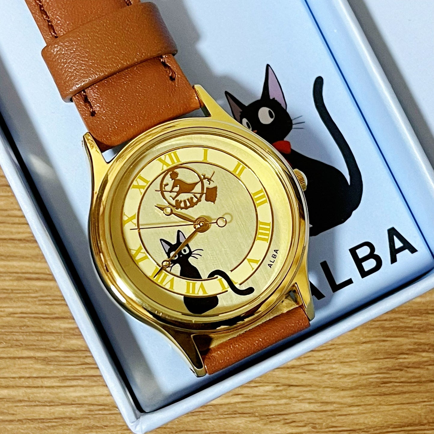 Original Ghibli Jiji Wrist Watch • Kikis Delivery Service Watch/Clock • Japanese Anime Watches for Girl/Women • Studio Ghibli Gift