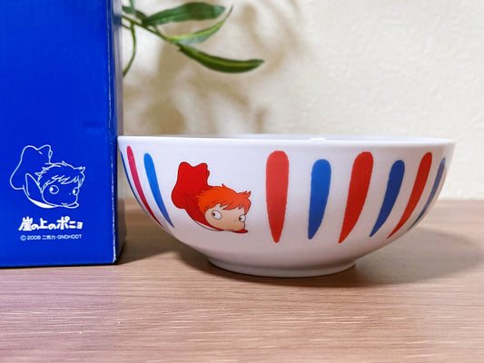 Original Ghibli Ponyo Bowl/Dish/Pot • Japanese Ceramic Soup/Fruit/Salad Bowl • Ponyo on the Cliff by the Sea Tableware/Dinnerware