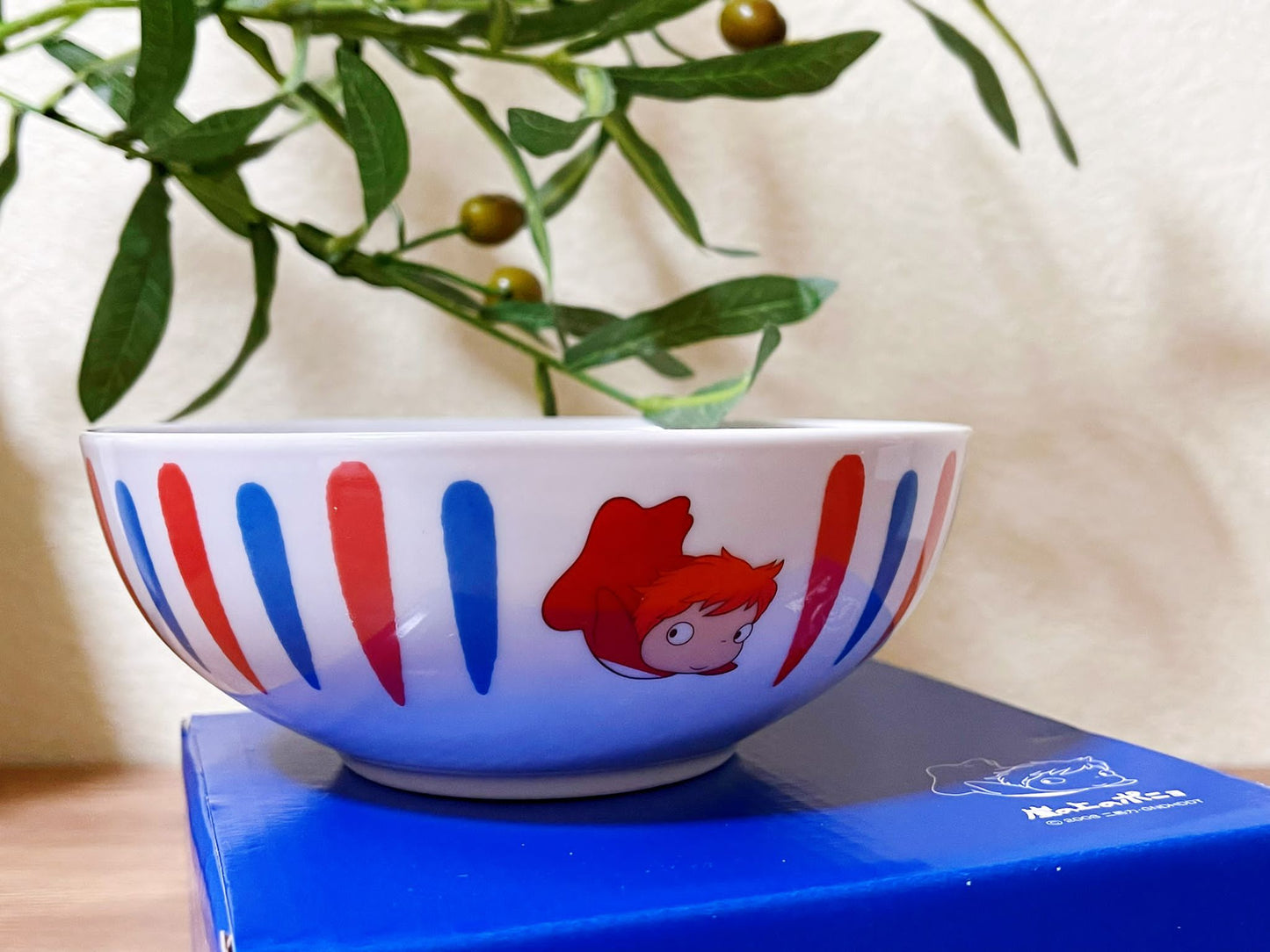 Original Ghibli Ponyo Bowl/Dish/Pot • Japanese Ceramic Soup/Fruit/Salad Bowl • Ponyo on the Cliff by the Sea Tableware/Dinnerware