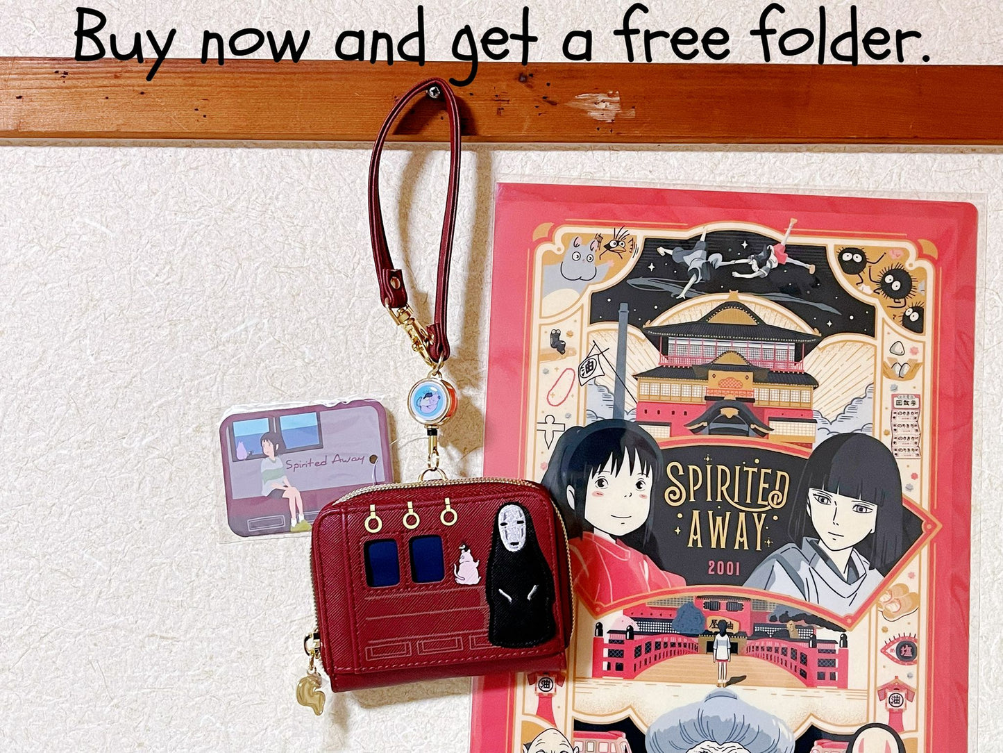 Original Ghibli No Face Pouch/Clutch • Spirited Away Case/Cosmetic Bag/Wallet/Makeup Bag/Purse • Bo Mouse, Kaonashi Anime Ghibli Studio Gift