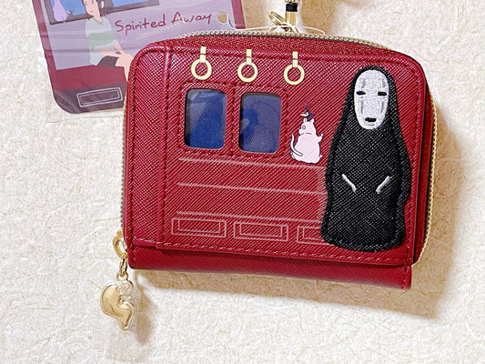 Original Ghibli No Face Pouch/Clutch • Spirited Away Case/Cosmetic Bag/Wallet/Makeup Bag/Purse • Bo Mouse, Kaonashi Anime Ghibli Studio Gift