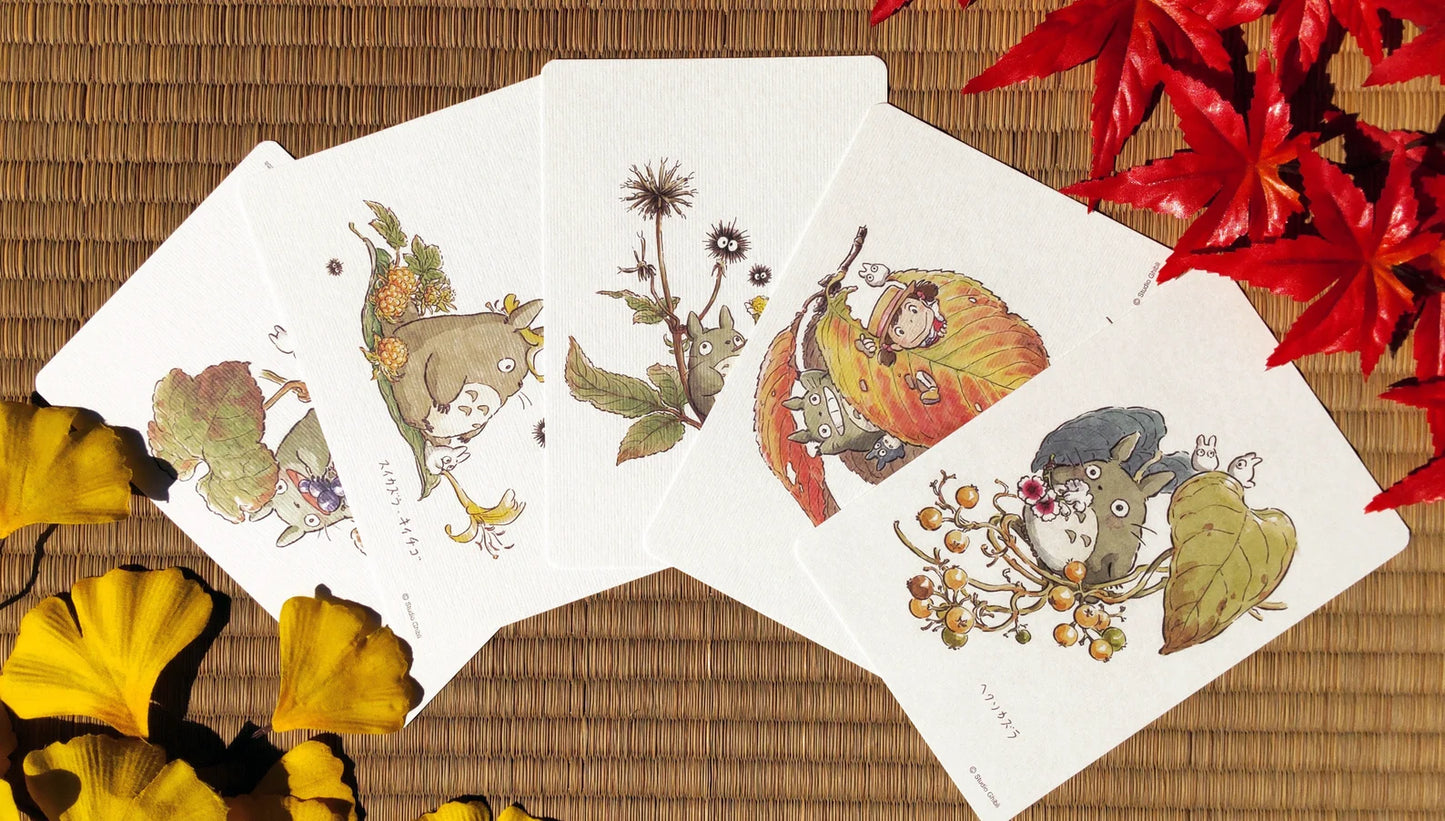 Original Ghibli Studio Totoro 5x Postcards Pack • Vintage style Message card/Writing letter • My Neighbor Totoro Fund Japanese Stationery