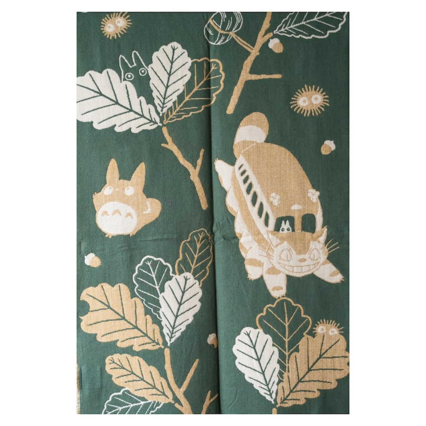 Original Ghibli Shoulder Shawl • My Neighbor Totoro Jacquard Stole/Scarf/Tippet/Cape/Put-on/Muffler • Catbus Anime Ghibli Studio Gift