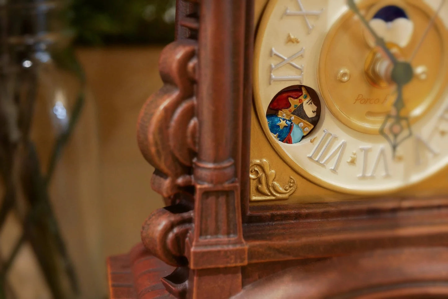 Original Ghibli Whisper of the Heart Table Clock • Dwarf King & Elf Queen Interior Decor/Figure/Figurine/Statue/Replica • Studio Ghibli Gift