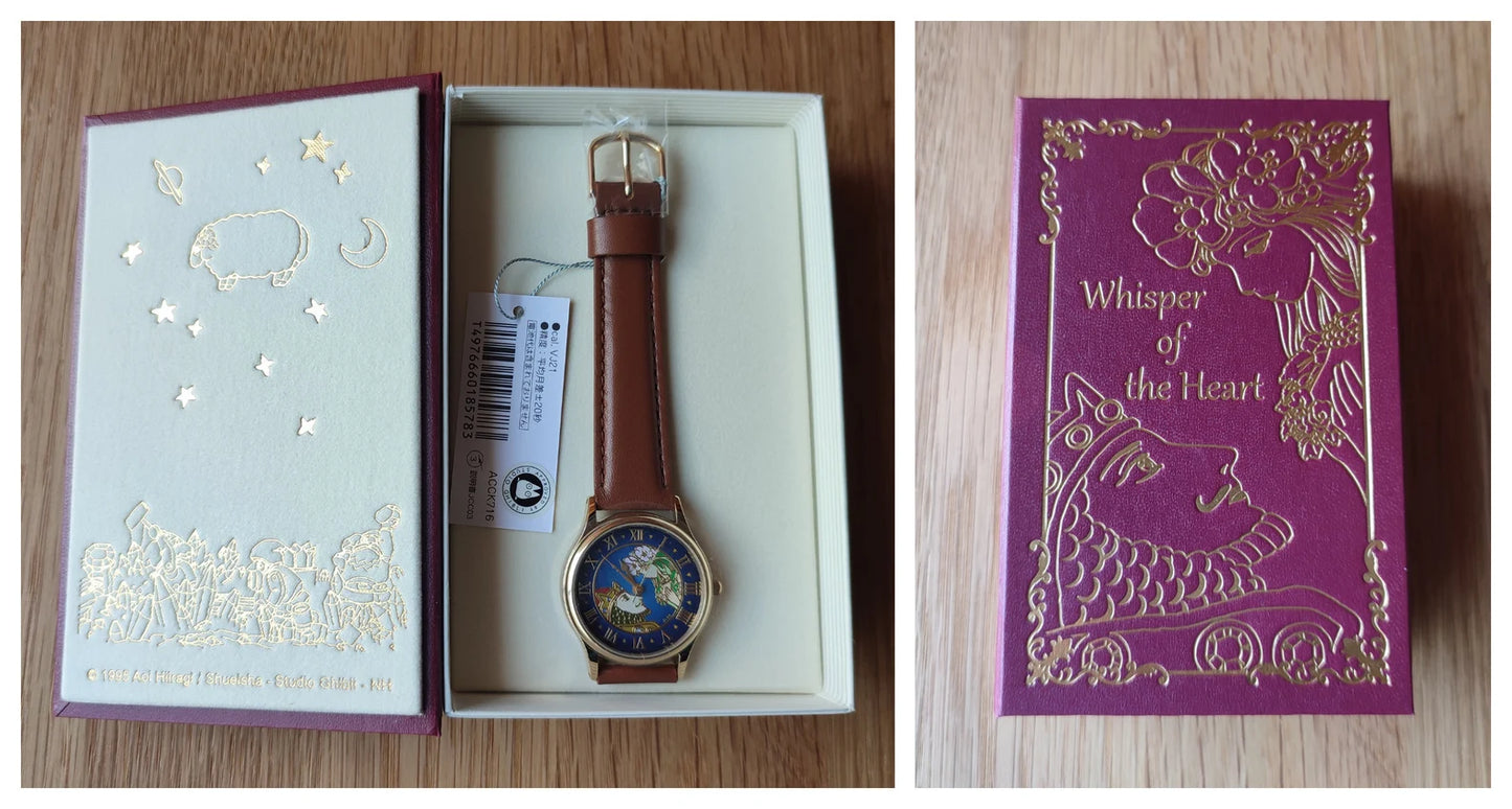 Original Ghibli Whisper of the Heart Watch • Dwarf King & Elf Queen Wrist Watch/Clock • Anime Watches for Girl/Women • Studio Ghibli Gift